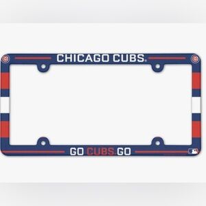 NEW - WinCraft MLB Standard License Plate Cover. Team Name: Chicago Cubs